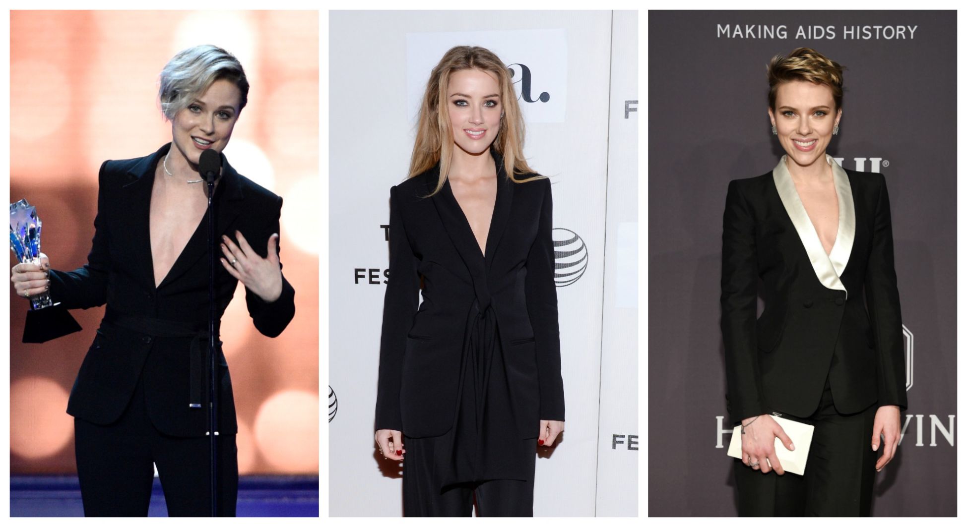 Evan Rachel Wood, Amber Heard and Scarlett Johansson